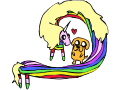 Lady Rainicorn and Jake - Request