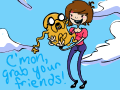 WITH JAKE THE DOG AND FEE THE-er....