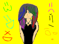 Colorful Goth Girl