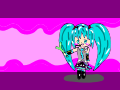 Rin and Len watch Miku