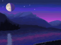 Night & Moon Background