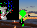 night at the beach