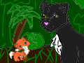 Fox with A Panther