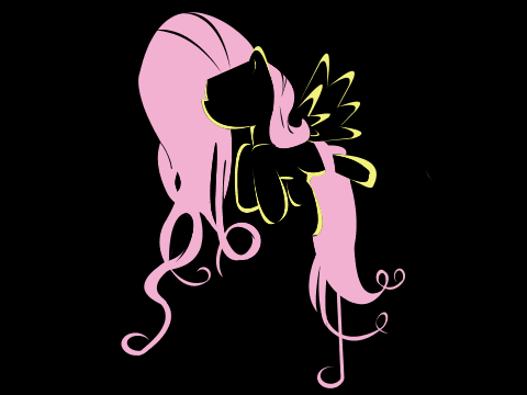 Fluttershy Line Art
