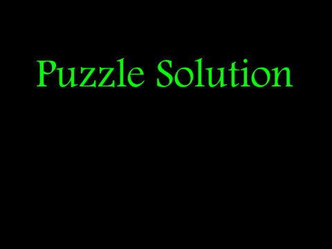Puzzle 1 - Puzzle Solution - SPOILERS!